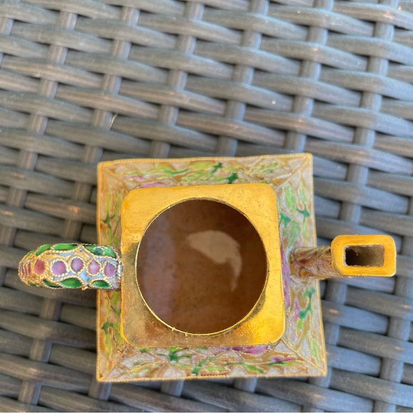 NYCO Cloisonne Enamel Teapot - Picture 3 of 11